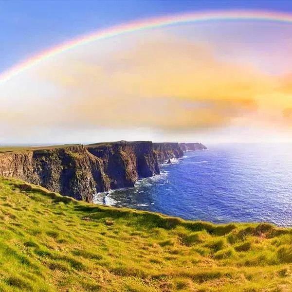 Cliffs and Atlantic coastline in Ireland